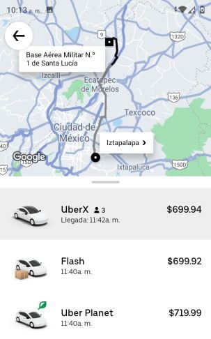 Uber a Santa Lucia