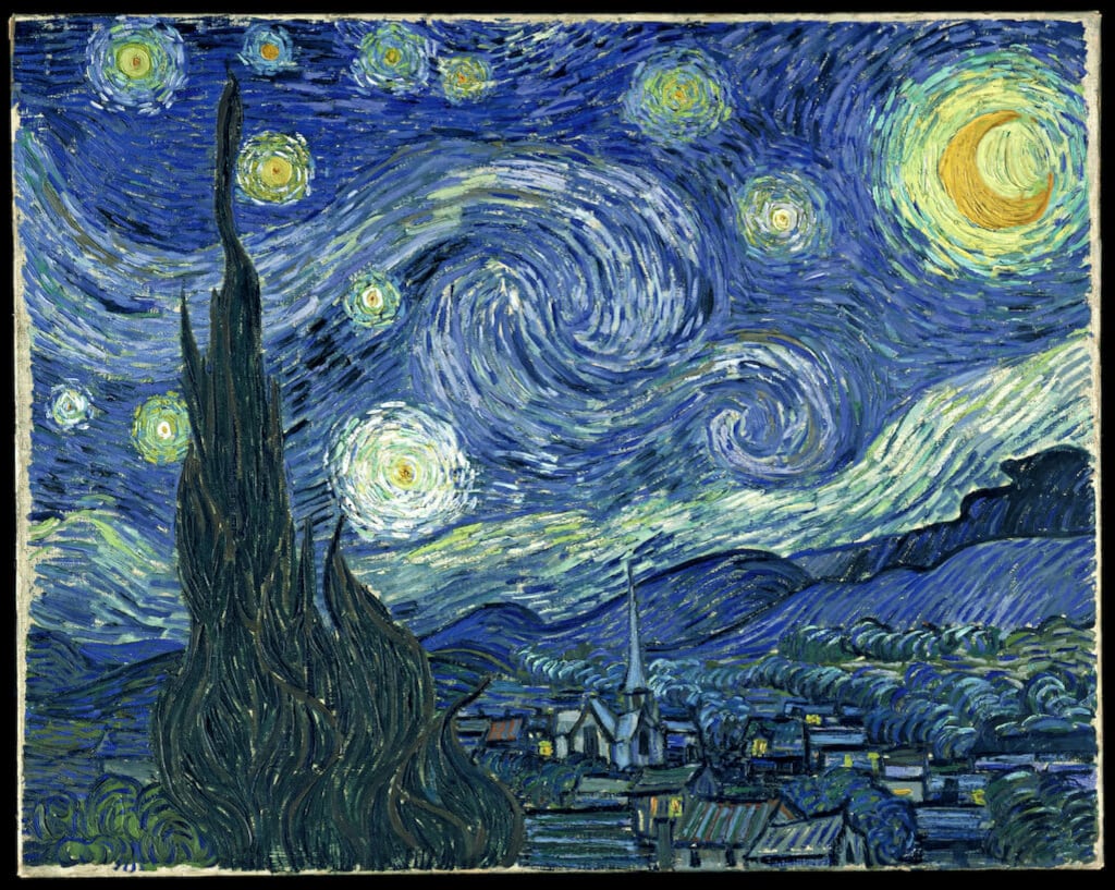La noche estrellada, de Vincent van Gogh