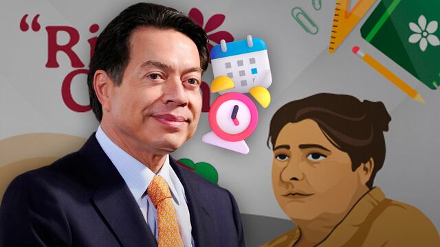 Mario Delgado, titular de la SEP, y la beca Rita Cetina