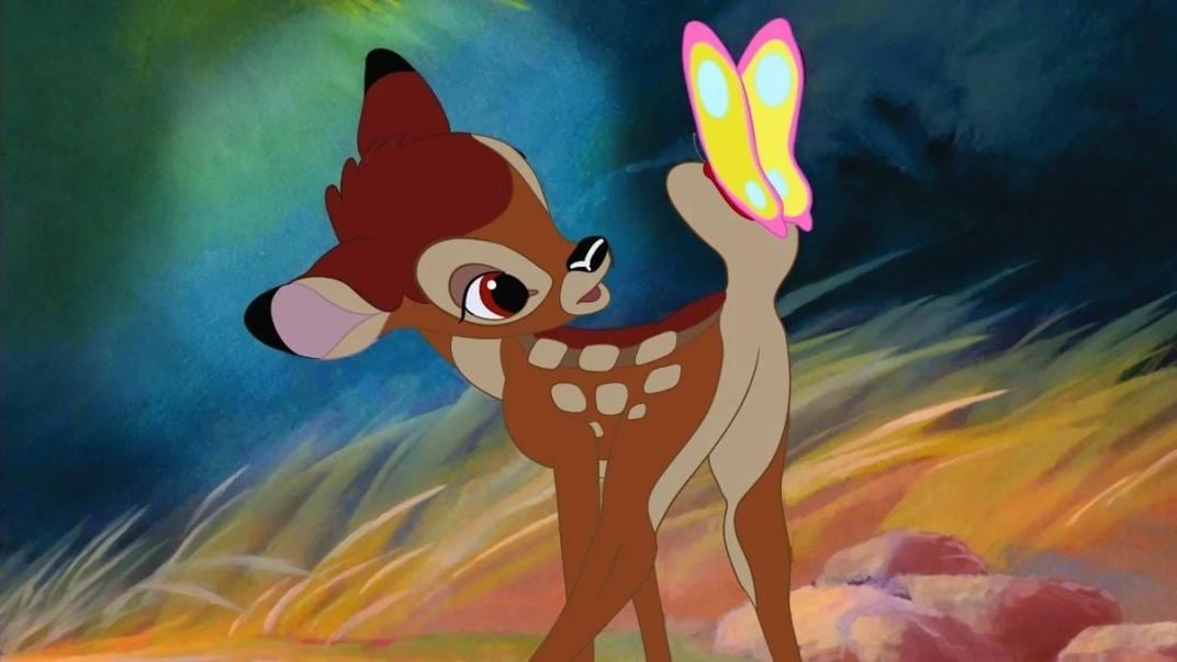 Bambi con una mariposa