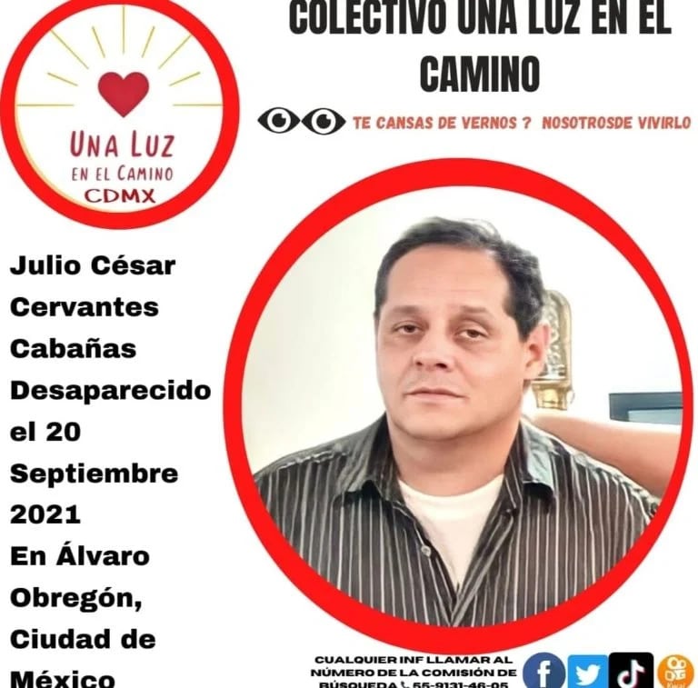 Desaparición de Julio César Cervantes: el caso de 2021 y la actuación de la Fiscalía CDMX