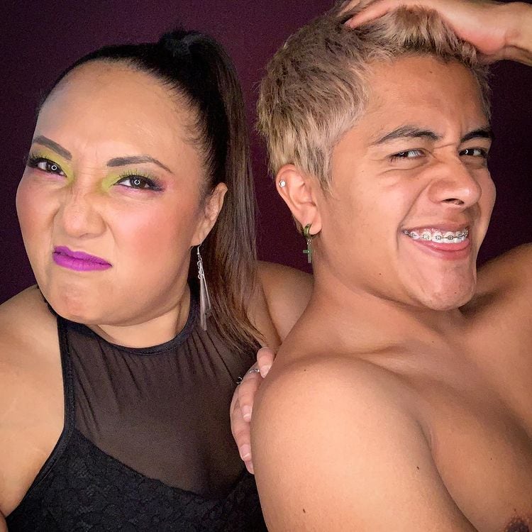 Michelle Rodríguez y su hermano Diego.