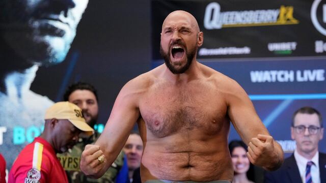 El campeón mundial de los pesados, Tyson Fury (31-0-1, 22 nocauts)