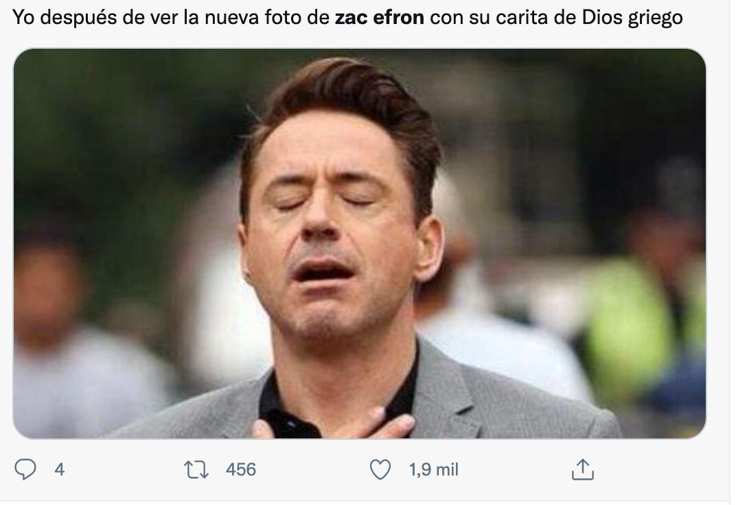 Meme de Zac Efron