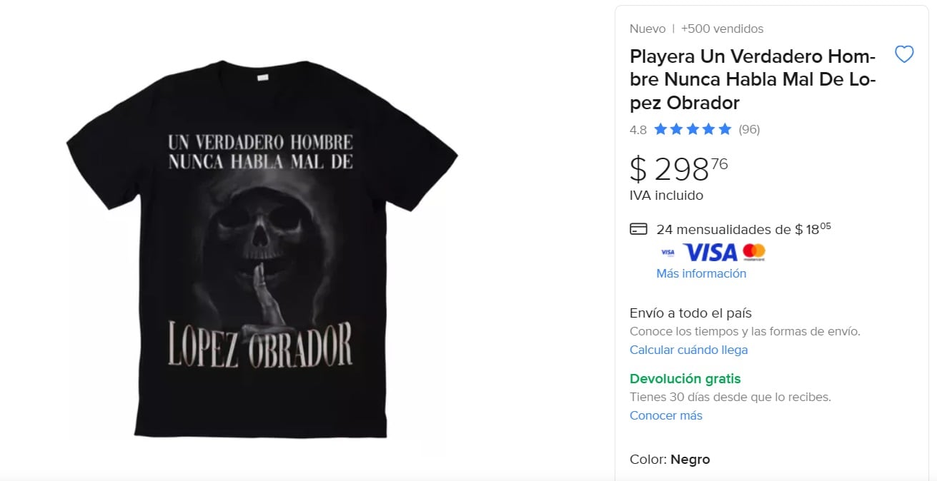 ¿Cuánto cuesta y dónde comprar la playera de Un verdadero hombre nunca habla mal de AMLO? Esto sabemos
