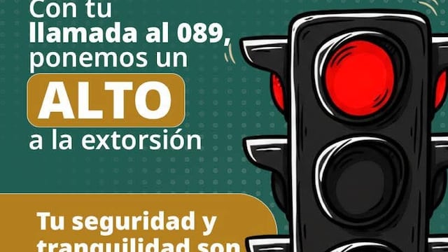 Línea 089: cómo denunciar intentos de extorsión de forma anónima.