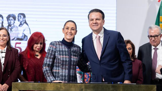 Claudia Sheinbaum y Esteban Villegas