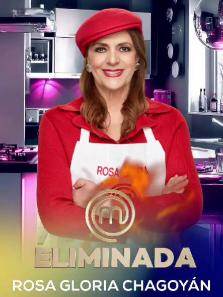 Rosa Gloria Chagoyán fue la segunda eliminada de MasterChef Celebrity 2025