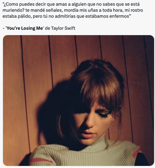 Usuarios reaccionan a You're Losing Me de Taylor Swift, donde explicaría qué pasó con Joe Alwyn