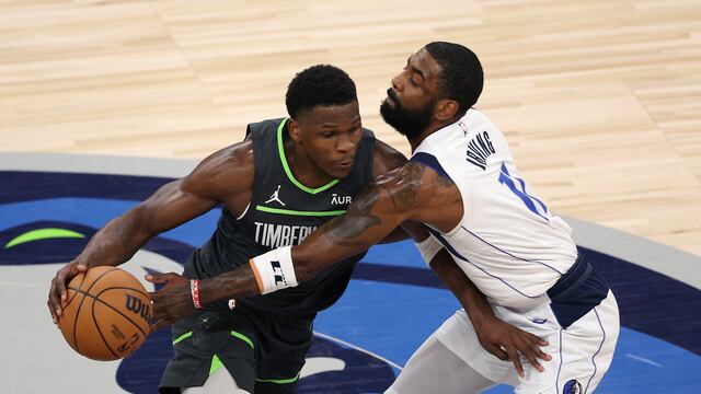 Kyrie Irving y Anthony Edwards en la NBA.