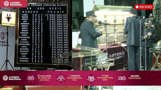 Resultados Sorteo Zodiaco Especial 1605 de Lotería Nacional en vivo: ganadores de hoy, 26 de febrero