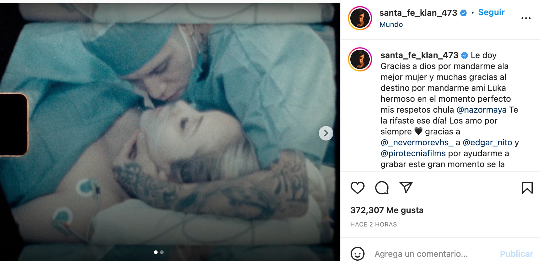 santa Fe Klan le escribió una canción a su bebé