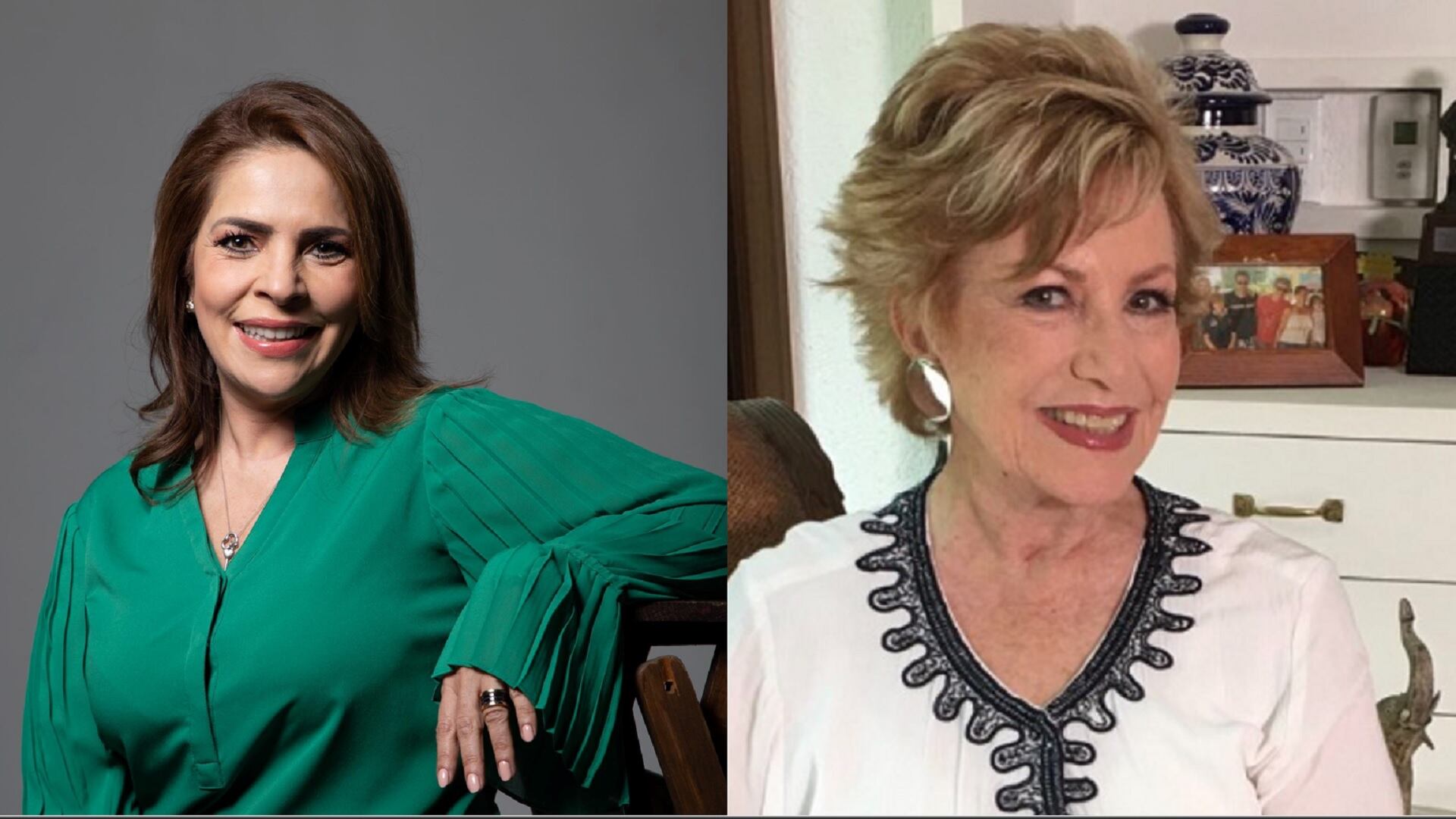 Ana María Alvarado y Maxine Woodside