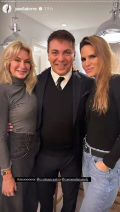 Yanina Latorre comparte foto con Cristian Castro pero sin abuso de filtros y revela su apariencia