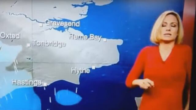 Meteoróloga de la BBC sufre desmayo.