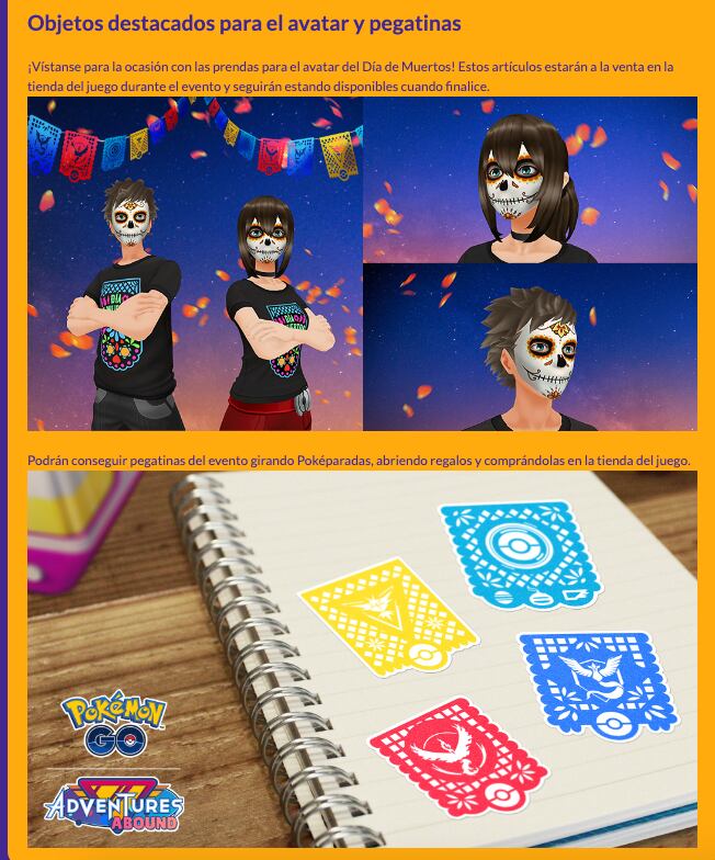 Pokémon GO ya prepara su celebración del Día de Muertos 2023