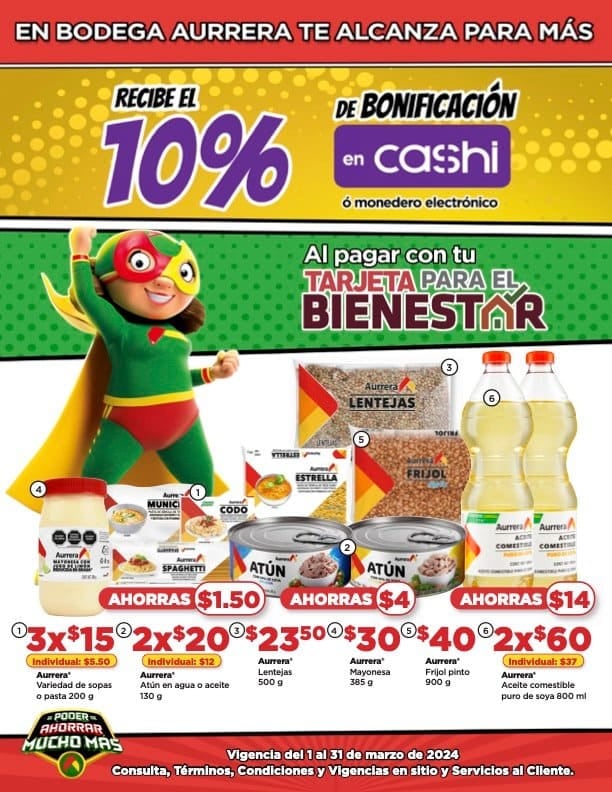 Ofertas Bodega Aurrerá hoy al 31 de marzo despensa y abarrotes