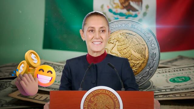 Claudia Sheinbaum celebra que el peso venció los 17 por dólar.