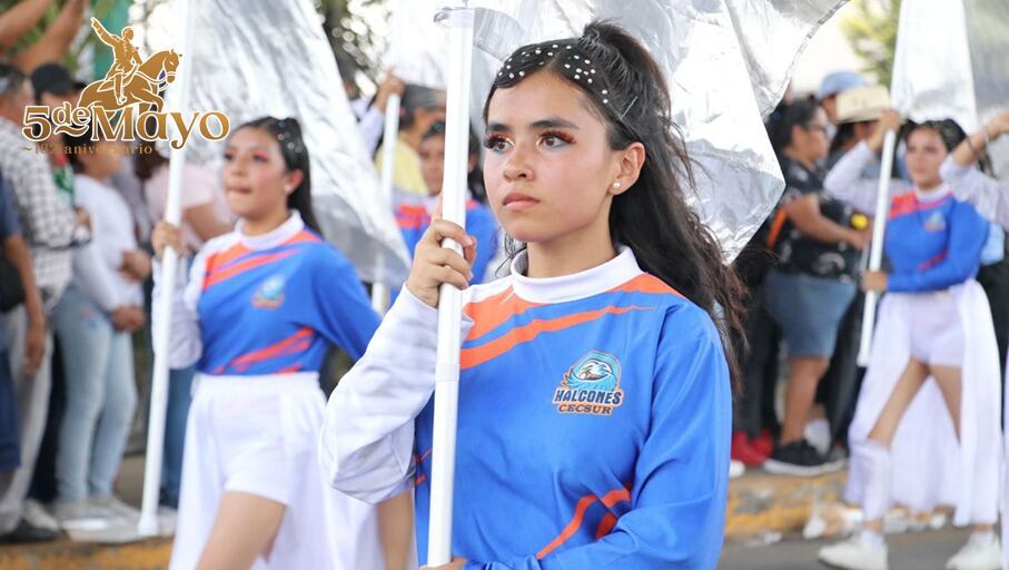 Desfile Cívico Militar en Puebla por el 5 de mayo
