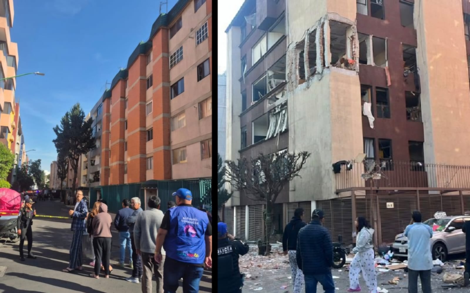 Fotos de la explosión en un edificio de Paseos de Taxqueña, Coyoacán