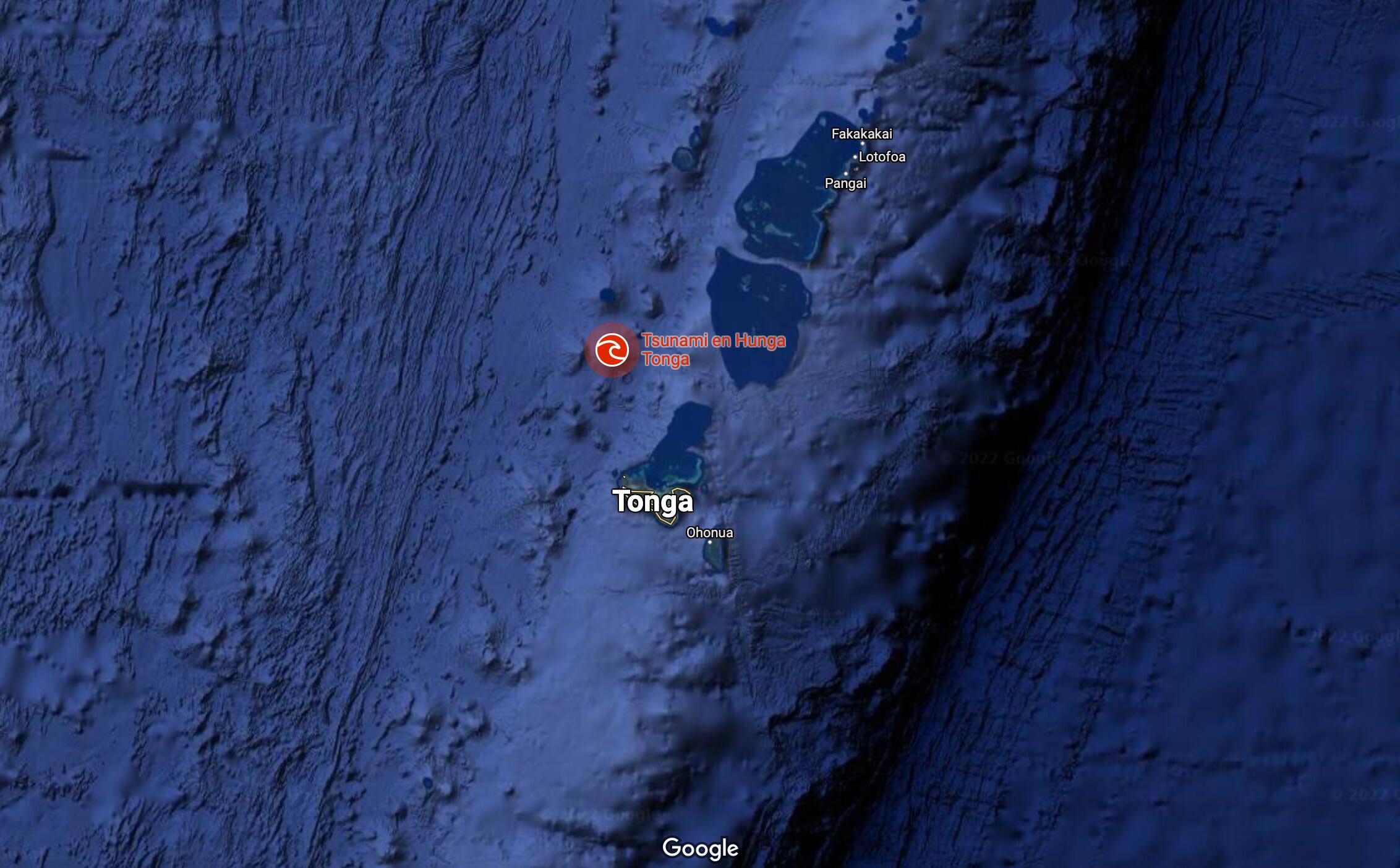 Tsunami en Hunga Tonga