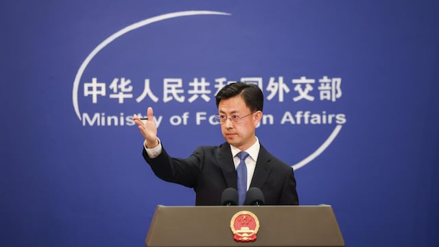 Guo Jiakun, portavoz del Ministerio de Relaciones Exteriores de China.