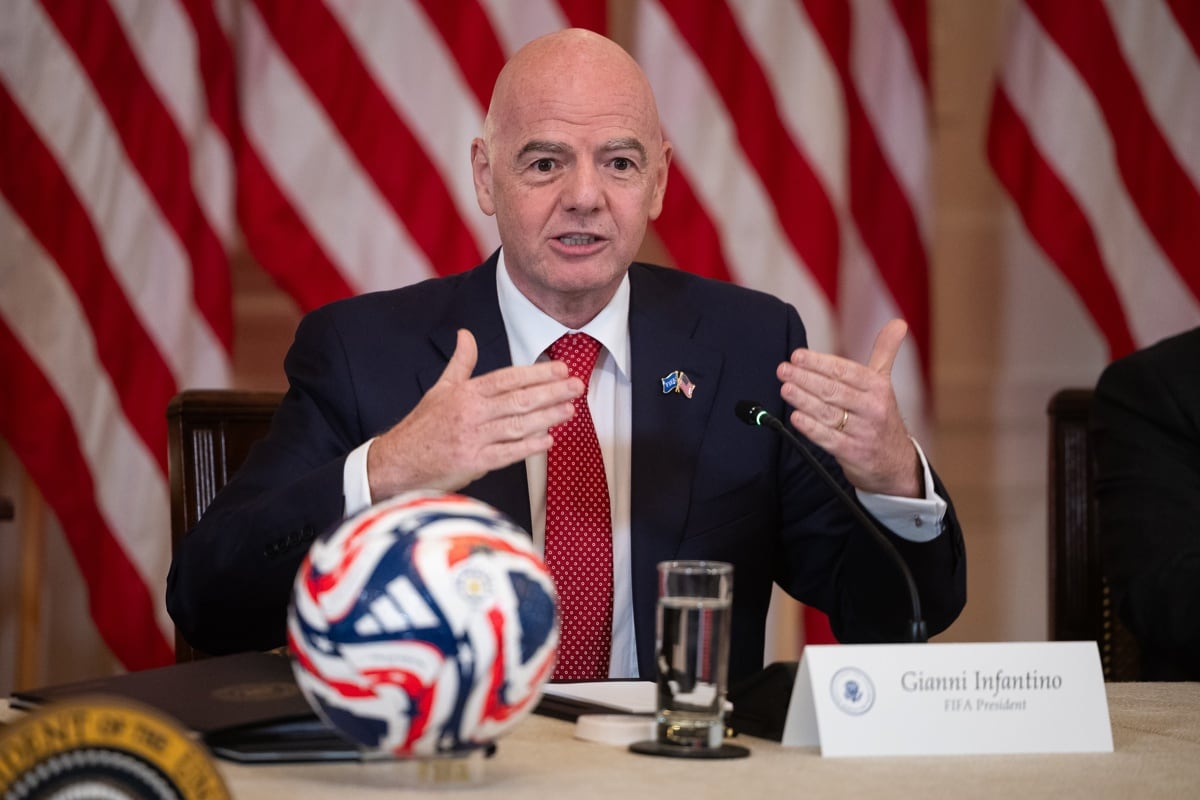 Gianni Infantino se reunió con Donald Trump y su gabinete