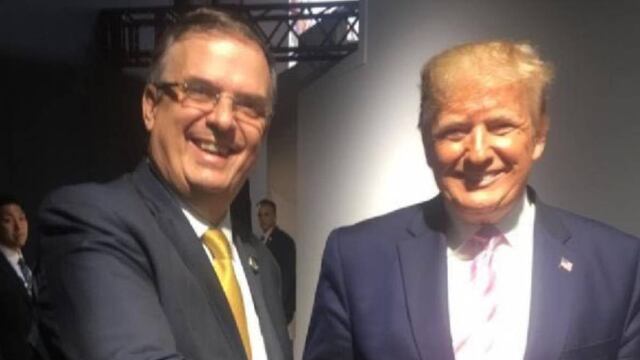 Marcelo Ebrard y Donald Trump