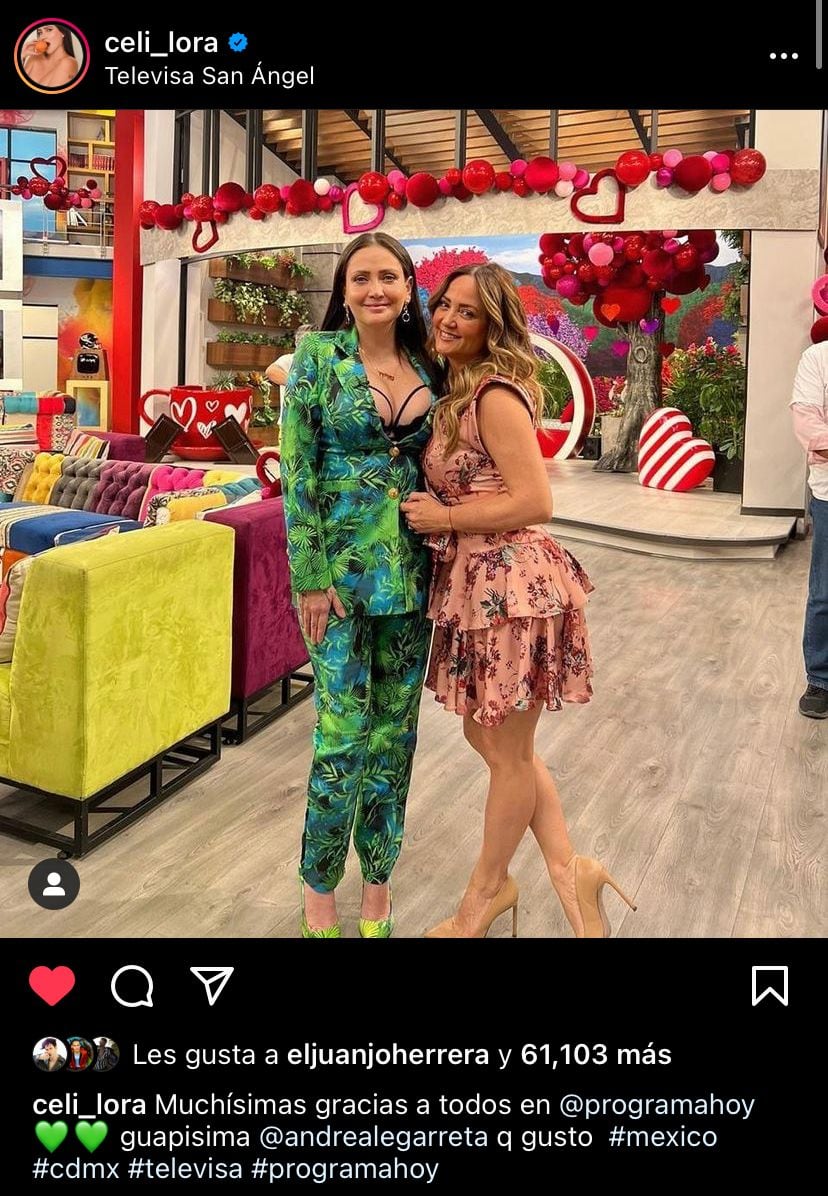 Celia Lora, Andrea Legarreta