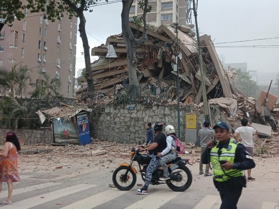 imágenes tras el terremoto de 7.1 en Venezuela
