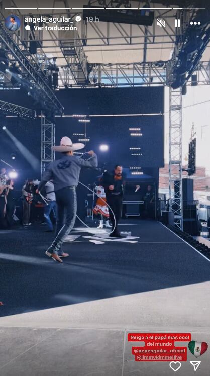 Ángela Aguilar la más orgullosa de su padre Pepe Aguilar y le dedica un amoroso mensaje