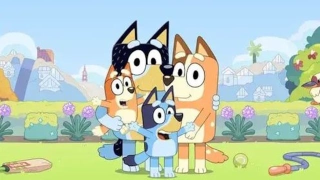 Dibujos de Bluey por el Día de Acción de Gracias para colorear