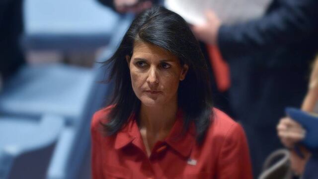 Nikki Haley, embajadora de EU ante la ONU