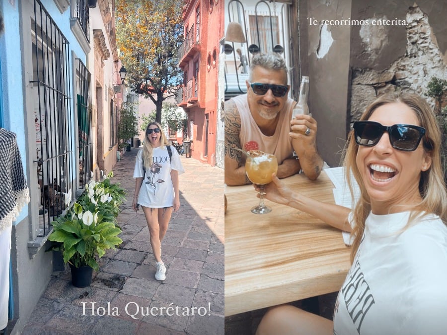Flor Bertotti pasea por las calles de Querétaro un día antes de las flores amarillas