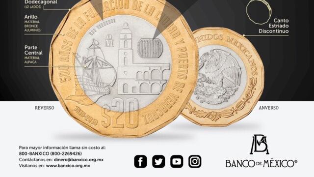 Moneda 20 pesos