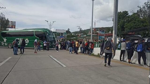Bloqueo de normalistas hoy jueves 5 de septiembre