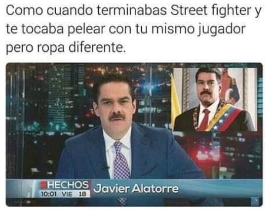 memes Javier Alatorre y Nicolás Maduro