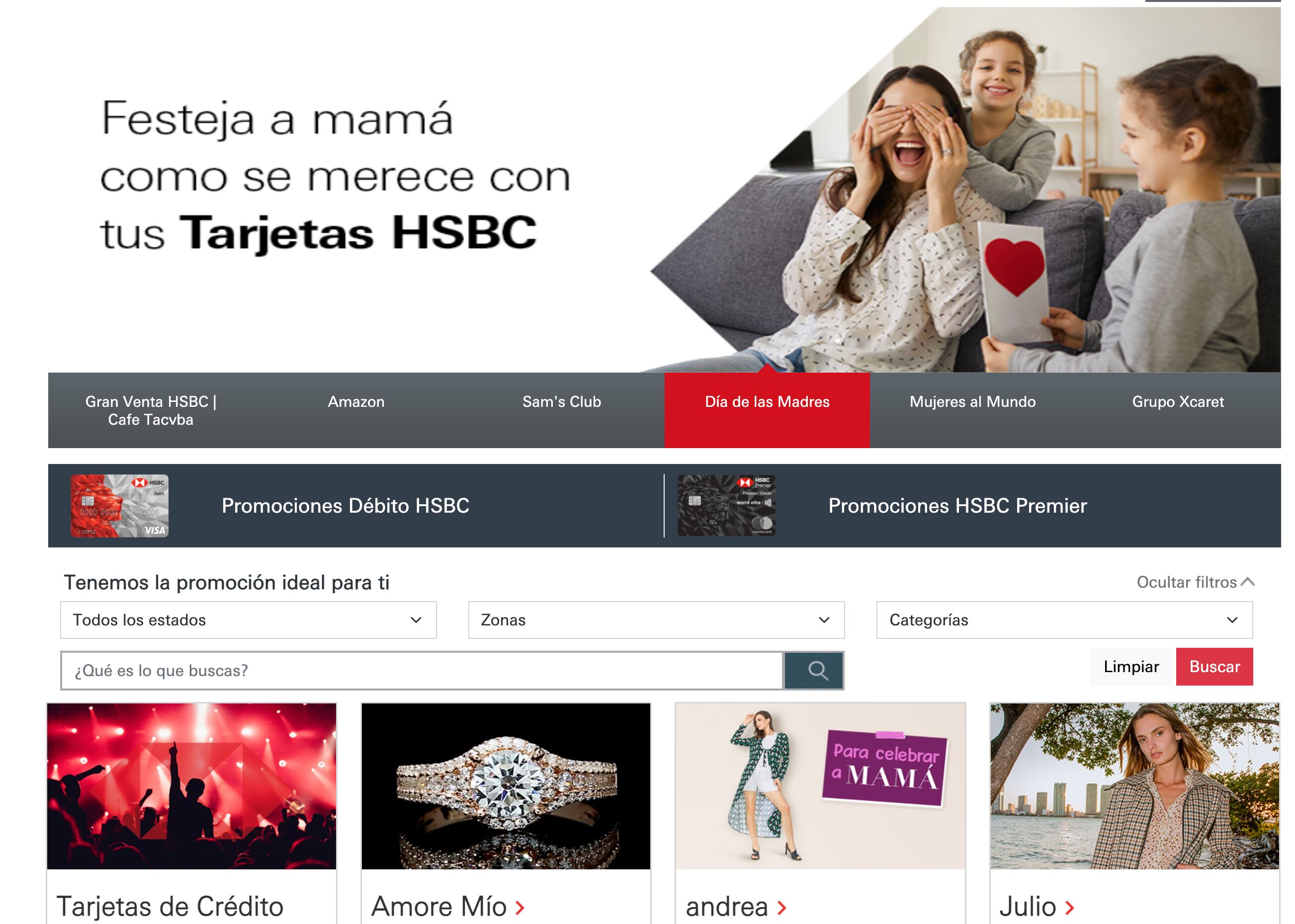 Promociones HSBC por Día de las Madres