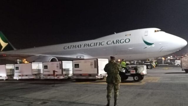 Llegada de vacunas Sinovac