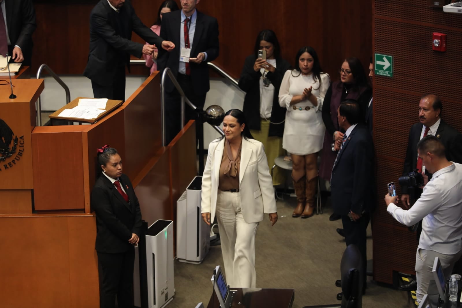 La secretaria de Bienestar rindió cuentas ante los avances de los programas impulsados por Sheinbaum