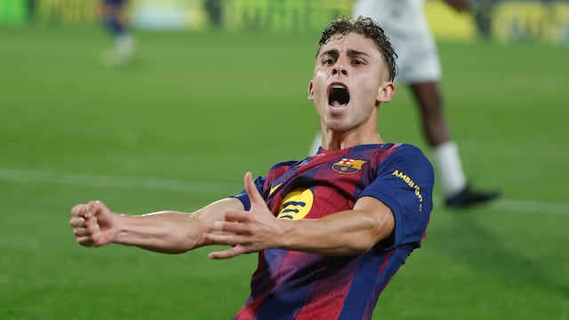 Fermín López con el FC Barcelona.