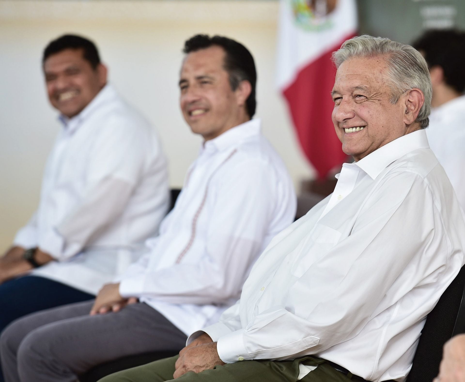 Cuitláhuac García y AMLO