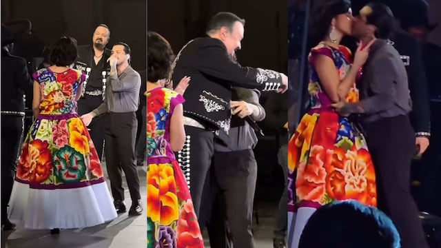 Christian Nodal, Ángela Aguilar y Pepe Aguilar