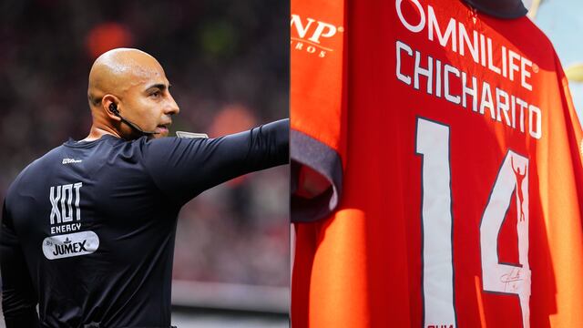 Árbitro pide la camiseta a Chicharito