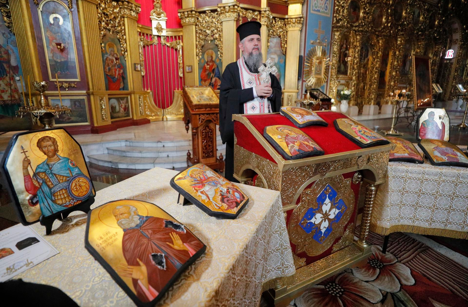 Foto de archivo del metropolitano Epifanio, jefe de la Iglesia ortodoxa de Ucrania. EFE/EPA/SERGEY DOLZHENKO