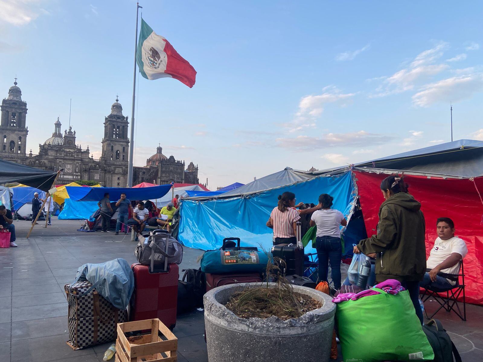 Plantón CNTE en Zócalo CDMX hoy 6 de junio
