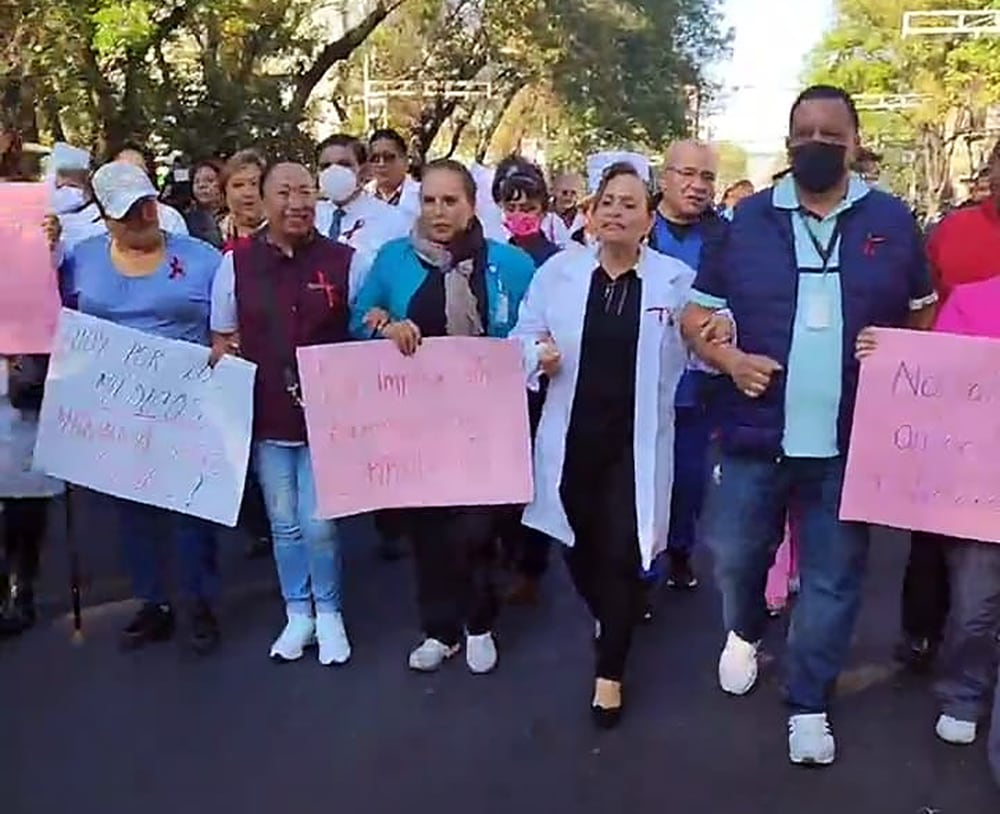 Manifestación médicos del ISSSTE