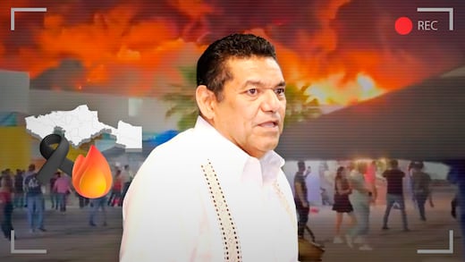 Javier May confirma 5 muertos tras incendio en la Nave 1 de la Feria de Tabasco