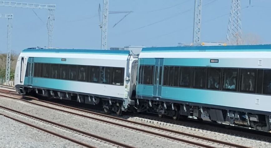 Tren Maya se descarrilaTren Maya se descarrila