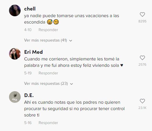 Reacciones a la joven que corrieron de su casa por irse a la playa con su novio